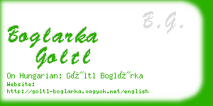 boglarka goltl business card